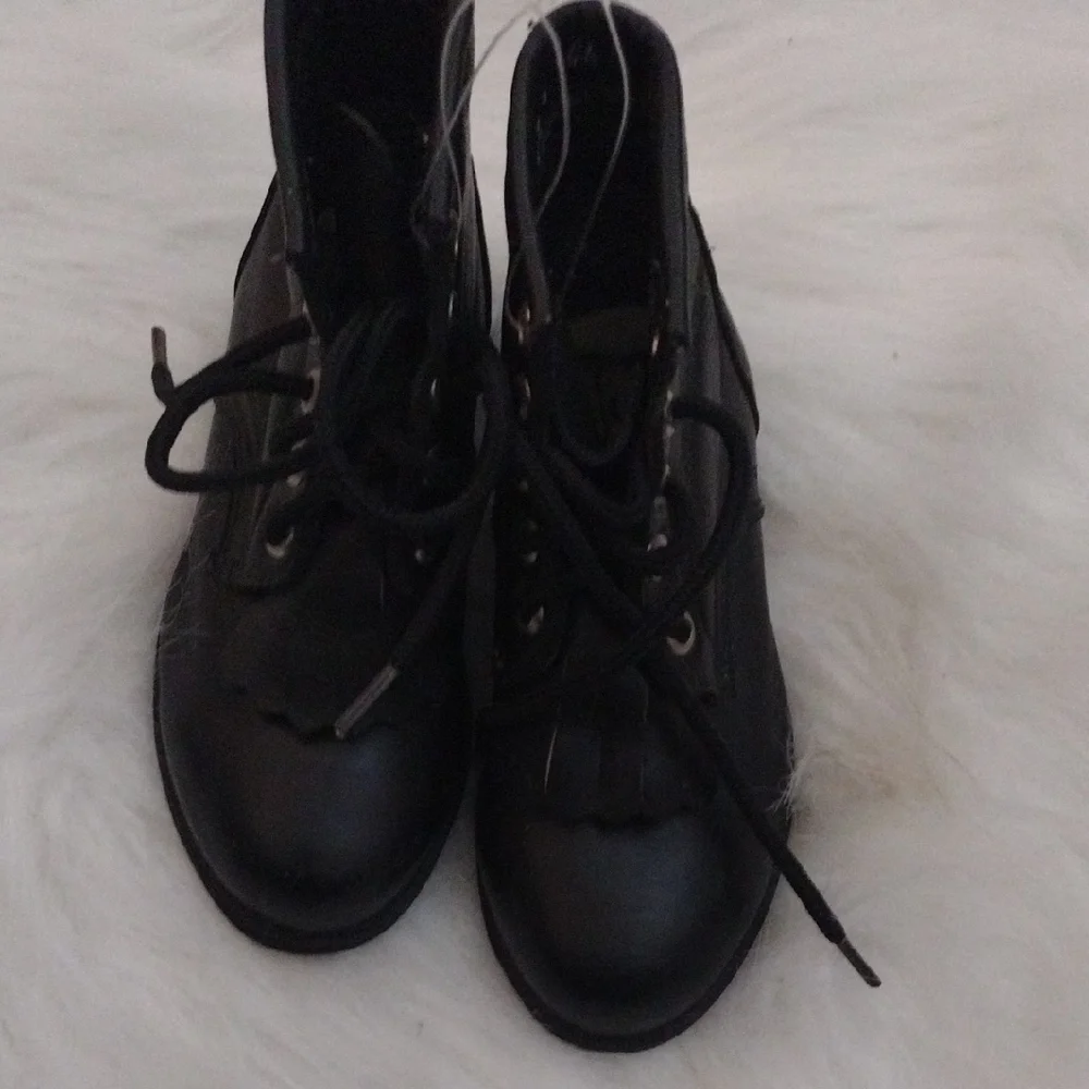 Justin Boots For Infants Black Lace-Up Boots